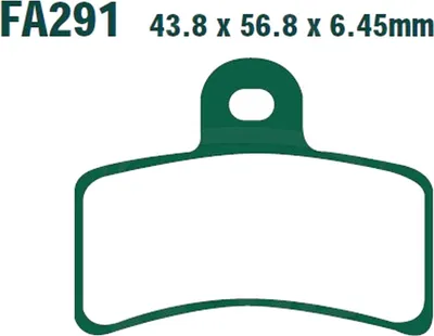 Produktbild von Bremsbeläge Vorderrad für Gas Gas EC 50 Boy Baujahr 2000-2003 Bremsklotz von EBC - Neu