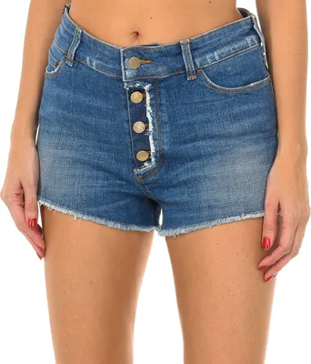 Immagine prodotto di Armani Jeans pantaloncini in denim da donna con orlo sfrangiato C5J17