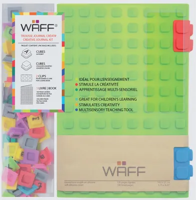 Zdjęcie produktu dla Waff Combo - Kreatives Notizbuch, 190 stron, Größe L, Farbe grün