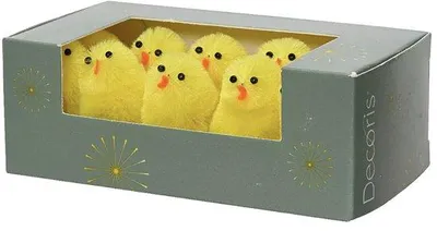 Produktbild von Eiernester - 10 Stück 5 cm gelb - Dekorative Ostereier für Basteln, Ostern und Frühlingsdekoration