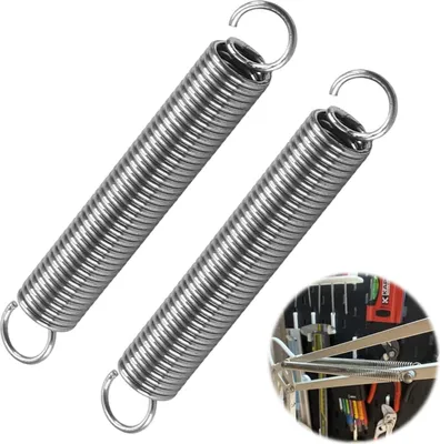 Obrázek produktu pro 2 kusy hákové pružiny - nerezová ocel 304, 1,2 x 10 x 70 mm