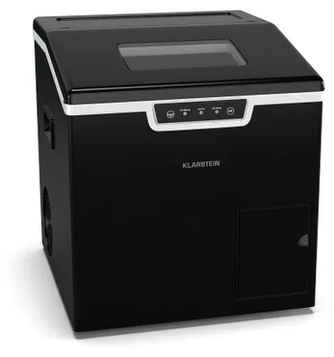 Obrázok produktu pre Klarstein Icefestival Bullet výrobník kociek ľadu - 20 kg/24 h, 400 W, 3-litrová nádrž, kocky ľadu a strúhaný ľad, nehrdzavejúca oceľ, výrobník kociek ľadu pre bary, podujatia, kuchyne, dávkovač kociek ľadu, čierny
