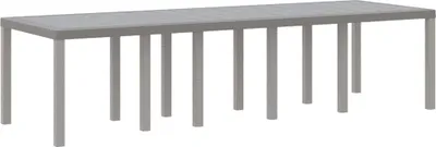 Produktbild von Gartentisch Hellgrau 300 x 100 x 73 cm Poly-Rattan