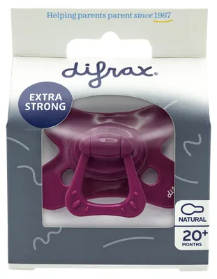 Productafbeelding van Difrax Fopspeen Natural 18 maand Wildberry (1 stuk)