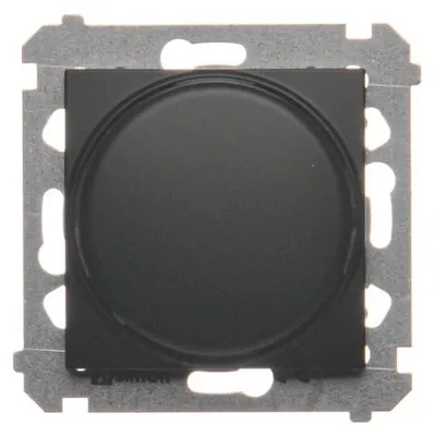 Zdjęcie produktu dla SIMON 54, ściemnialnik obrotowy do lamp LED, montaż wpuszczany, matowy, czarny