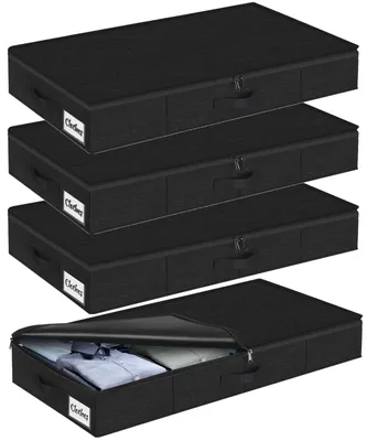 Aufbewahrungsboxen unter dem Bett, 2 Stück, 85x40x13 cm, faltbar