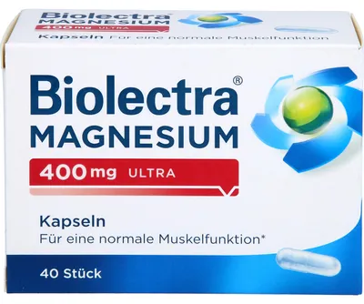 Produktbild von Biolectra Magnesium 400 mg ultra Kapseln, 40 St. Kapseln