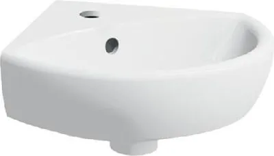 Produktbild von Geberit Selnova - Eckhandwaschbecken 414x412 mm, mit 1 Hahnloch, Weiß 500.326.01.5