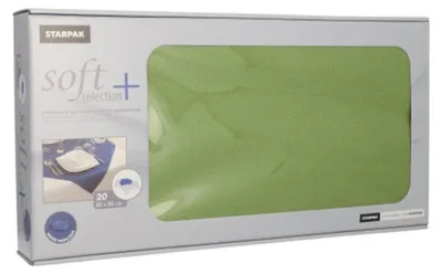 Produktbild von Papstar 84919, Quadratisch, Olive, Synthetisch, Tischdecke, 800 mm, 44,8 g