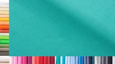 Immagine prodotto di Tessuto jersey XXL, larghezza 75 cm, turchese, 96% cotone