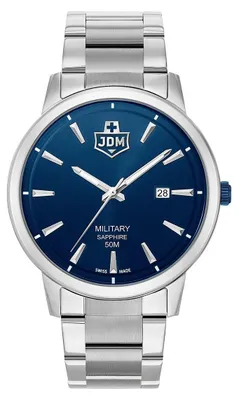 Produktbild von JDM Military JDM-WG006-01 Bravo I blau Jacques du Manoir swiss Herren Uhr NEU
