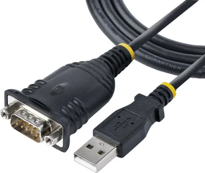 Image de StarTech.com Adaptateur USB série 1 m, adaptateur USB vers RS232, Prolific IC, convertisseur USB vers série pour PLC/imprimante/scanner/commutateur, USB vers série/DB9, câble USB RS232, Windows/Mac
