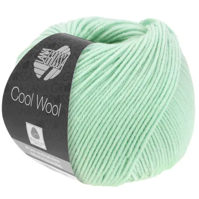 Produktbild von Lana Grossa COOL WOOL 50 g pflegeleichtes Strickgarn aus extrafeiner Wolle 95 Farben, Farbe:2056 - Pastelltürkis