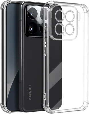 Image de Mayaxess, Housse antichoc pour Xiaomi 15 Pro avec coins renforcés, Transparent