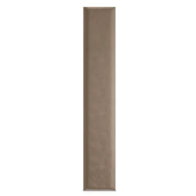 A single, vertical beige upholstered panel is shown against a white background.