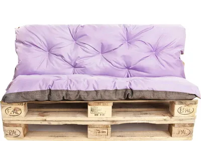 Obrázok produktu pre Podušky na paletové | Záhradný podsedák na paletové sedák 120x60 / operadlo 120x60cm fialový | Podsedák na paletové | podušky na záhradný nábytok