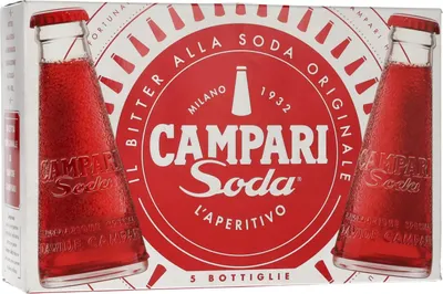 Image de Campari Soda 10% Vol. 5x0,098l