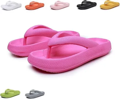 Produktbild von Uni Sommer Badeschuhe: Komfortable Badeschuhe mit Wolken-Wie Komfort – Rutschfeste Zehentreter Slippers für Garten und Bad,40/41