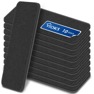 Produktbild von Sockelfilter 10x passend wie Candy 40006731 Schaumfilter für Wärmetauscher Trockner