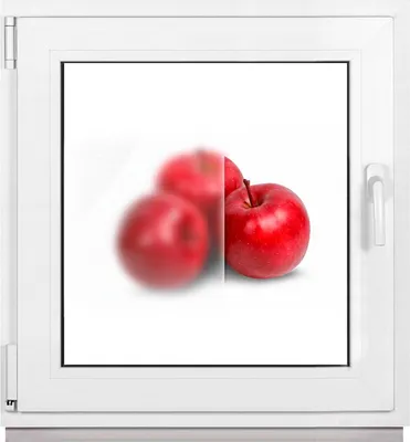 Produktbild von Framex Kellerfenster Fenster Kunststofffenster Weiß Milchglas Satinato Breite x Höhe 75 x 80 cm (750 x 800 mm) 2fach (32 mm) Dreh Kipp DIN Links (Griff Rechts)