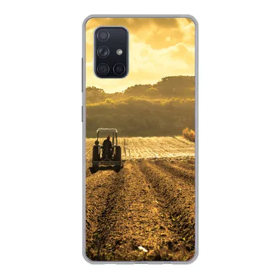 Produktbild von MuchoWow® Handyhülle Schutzhülle Hülle für Samsung Galaxy A51 5G Traktor - Bauernhof - Berg Silikon Softcase Handy Hülle - Abbildung