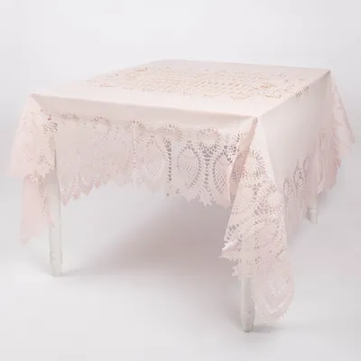 Produktbild von Tischdecke Outdoor Häkelspitze Amira altrosa 137x180cm