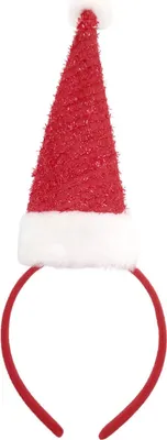 Produktbild von Haarreif mit Nikolausmütze Weihnachtsmütze Haarschmuck Weihnachtskostüm Mütze