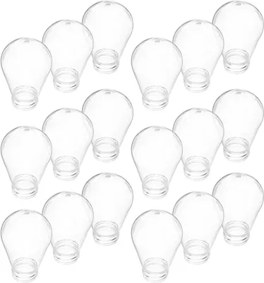 Image de Abat-jour transparent - Diffuseur de lumière. Guirlande lumineuse - Décoration lumineuse pour l'extérieur - Résistant à la chaleur - Dimensions : 66 x 25 cm - Transparent