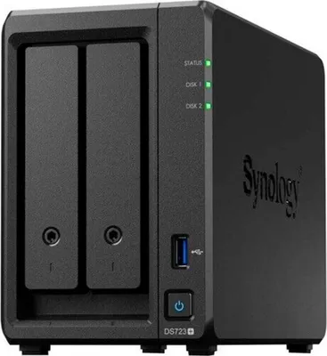 Produktbild von Synology DiskStation DS723+, NAS, Tower, Ryzen Embedded, R1600, 2 GB, DDR4