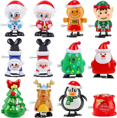 Productafbeelding van Kerstspeelgoed om op te wikkelen - Set van 12 - Cadeautjes en kleine cadeaus