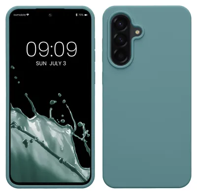 Produktbild von kwmobile Handyhülle für Samsung Galaxy A56 5G Hülle - Case Silikon - Kabelloses Laden - Schutzhülle Cover in Arctic Night