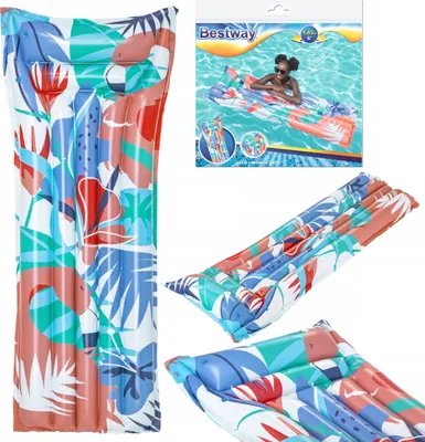 Produktbild von Bestway 44033, Mehrfarbig, Schwimmende Matratze, Vinyl, 90 kg, 540 mm, 1700 mm