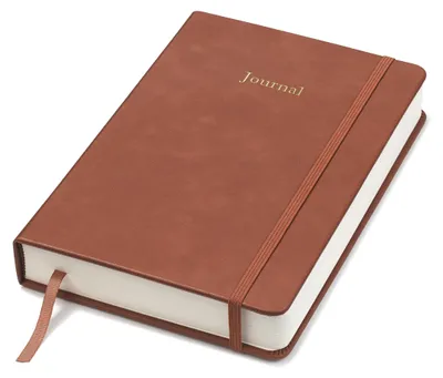 Imagen del producto de Cuaderno personal de finanzas - Planificador de presupuesto, tamaño A5, color marrón