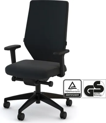 Produktbild von ASSMANN Bürostuhl Streamo Synchronmechanik mit Polster Schwarz,