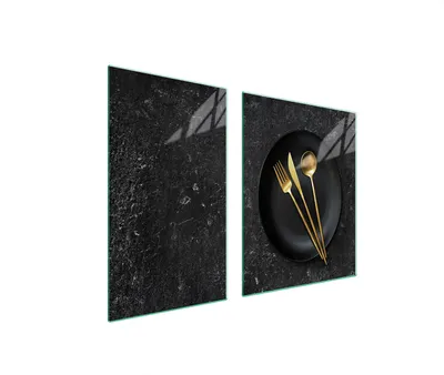 Produktbild von Herdabdeckplatten 2 teilig 100x52 Glaskeramikkochfeld Abdeckung Glas Schneidebrett Schiefer Küche