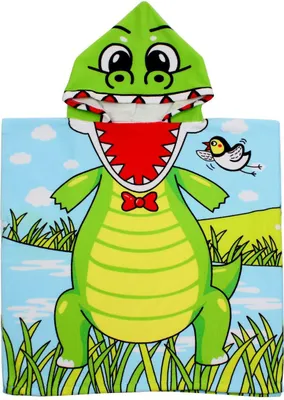 Produktbild von Dinosaur-Bademantel für Kinder, geeignet für den Strand