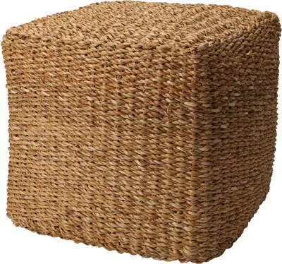 Produktbild von Home&Styling Pouf Quadratisch Natur 40x40x38 cm Seegras