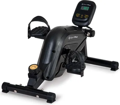 Zdjęcie produktu dla Rotoped SP-HT-0001-B-iE, mini rower treningowy, 8 poziomów oporu, pedały jak w orbitreku, czarny, 68 x 43 x 35 cm