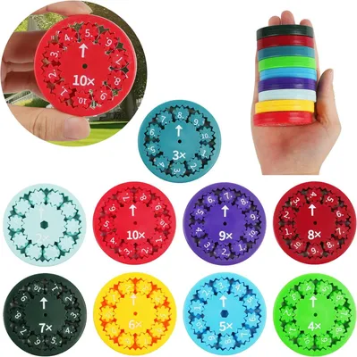 Obrázok produktu pre Sada fidget spinnerov, 9 kusov, vzdelávacia hračka na matematiku