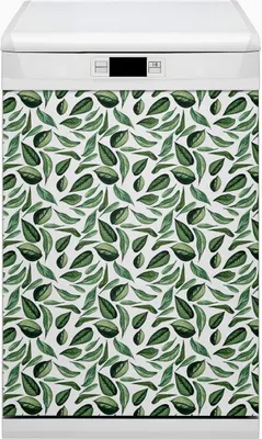 Obrázek produktu pro Magnety Dekorativní magnetická fólie do myčky 45x80 cm kuchyňská - Zelené listy