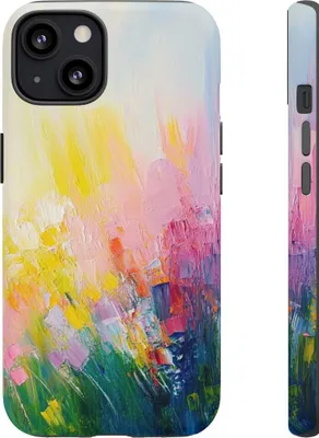 Produktbild von Abstrakte bunte Pinselstriche – Hülle Kompatibel mit iPhone 13