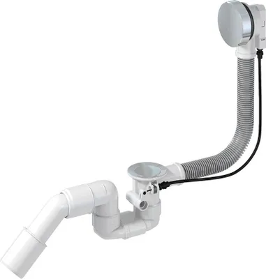 Immagine prodotto di Sifone da bagno Bathloc - Tappo automatico cromato