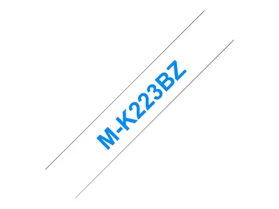 Produktbild von Brother M-K223B Etiketten erstellendes Band Blau auf weiss