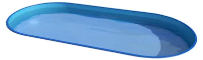 Produktbild von Mountfield Ibiza oval - 3,20 x 6,00 x 1,50m - grau Wandstärke 0,75mm mit Skimmer und Backjet Löchern Bodenschienen KEINE Oberschienen P1/P3