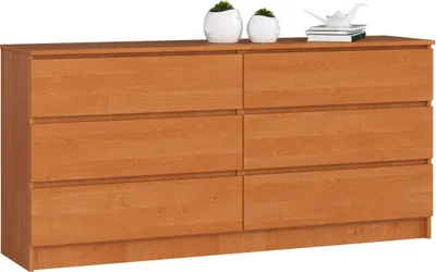 Produktbild von Kommode AKORD K160 Erle 160 cm 6 Schubladen B160 x H77 x T40 cm