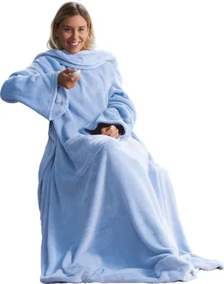 Produktbild von TV Decke XL Ärmeldecke 170x200 hellblau Polyester