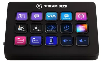 Produktbild von Elgato Stream Deck MK.2, Schwarz, 15 Tasten, Windows 10 x64, Mac OS X 10.13 High Sierra, Mac OS X 10.14 Mojave, Mac OS X 10.15 Catalina, Mac OS X 10.15.3..., 118 mm, 84 mm