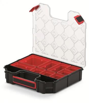 Produktbild von Sortierbox Schraubenbox Aufbewahrungsbox - 284 x 243 x 50 mm - 7 Einsätze - Werkzeugkasten für Kleinteile