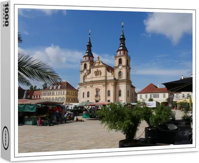 Produktbild von raxxa Premium-Puzzle "Stadtkirche Marktplatz Ludwigsburg", 1000 Teile