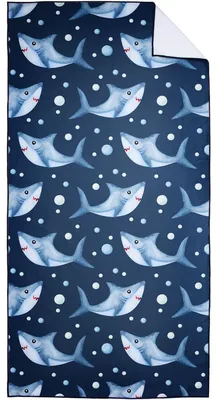 Produktbild von Niedliche Strandhandtuch, 90 x 180 cm, Schnelltrocknend, Sandfrei, Meerestiere